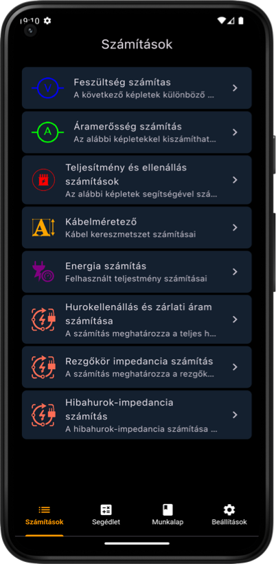 Android Electrician app