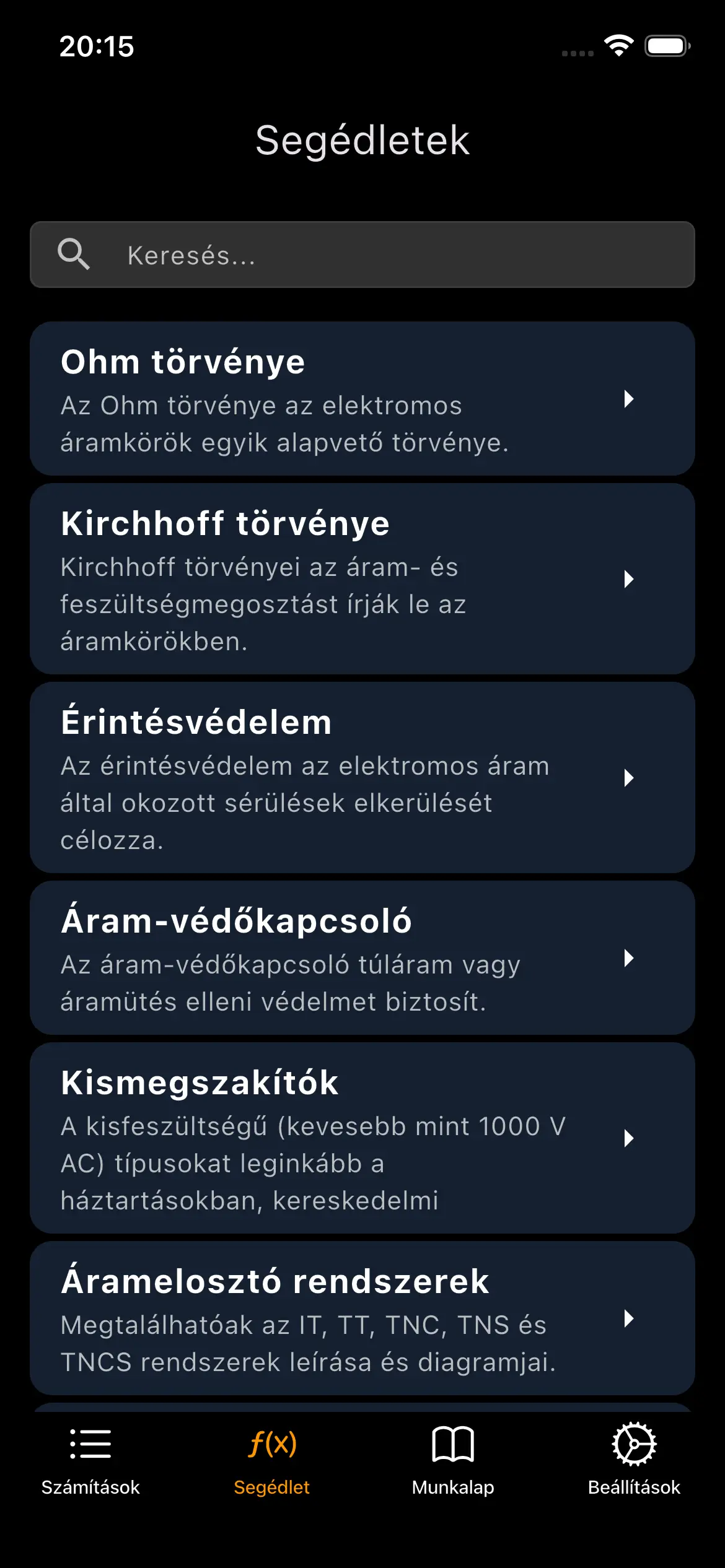 Electrician assistant - Segédletek